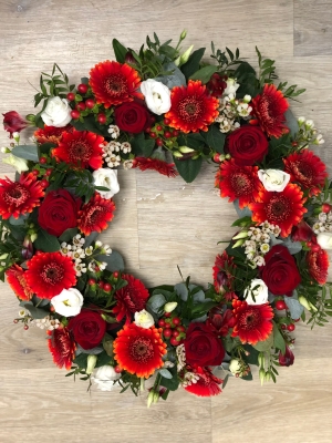 Fiery Red Wreath