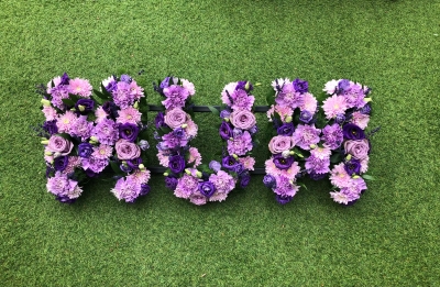 Mum lilac and purple loose letters