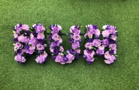 Mum lilac and purple loose letters