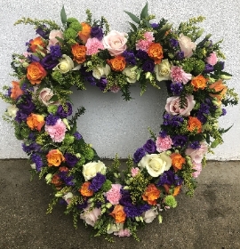 Open Heart 21inch spring colours