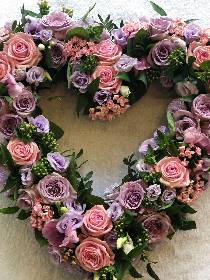 Pink & Lilac Open Heart